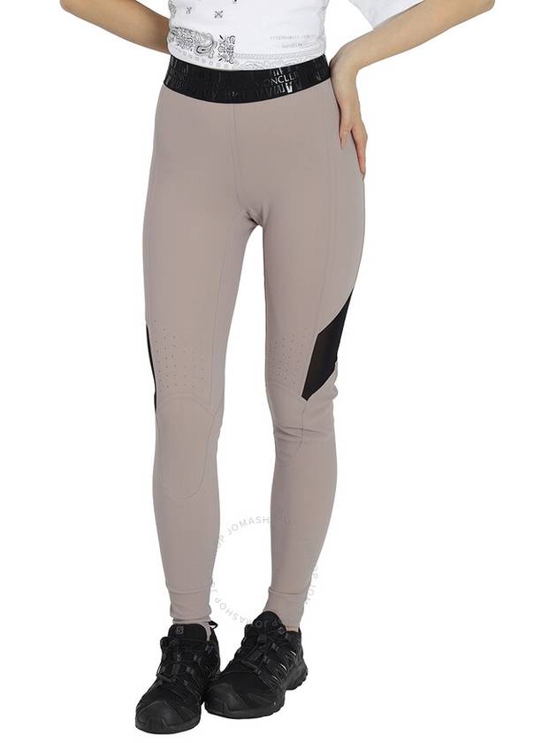 Moncler Ladies Medium Pink High-Waisted Technical Jersey Leggings, Size Small - MONCLER - BALAAN 1