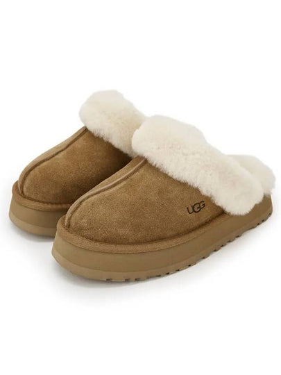 Women's Diskett Fleece Platform Slippers Brown - UGG - BALAAN 2