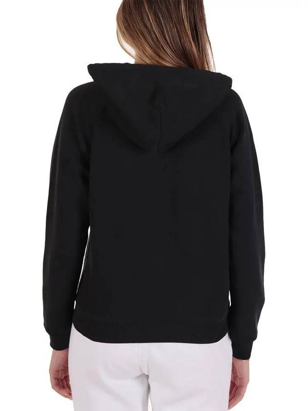 Women's Embroidered Logo Long Sleeve Hoodie Black - POLO RALPH LAUREN - BALAAN 5