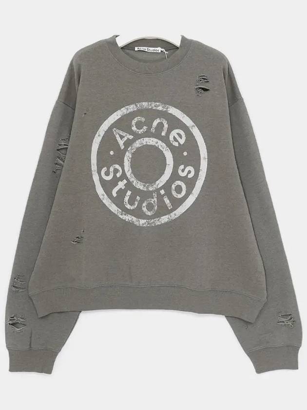 Print Logo Sweatshirt Moss Green - ACNE STUDIOS - BALAAN 2