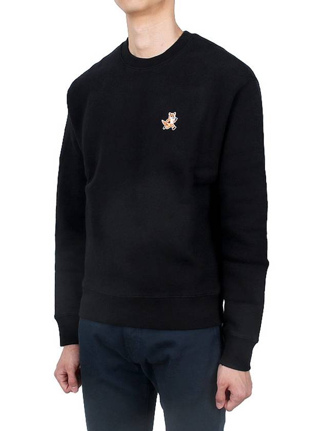 Fox Cotton Sweatshirt Black - MAISON KITSUNE - BALAAN 4