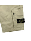 Wappen Cargo Bermuda Shorts Beige - STONE ISLAND - BALAAN 5