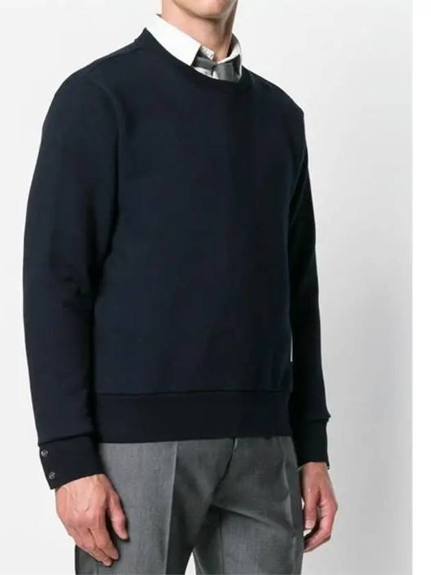 Center Back Stripe Crewneck Sweatshirt Navy - THOM BROWNE - BALAAN 3