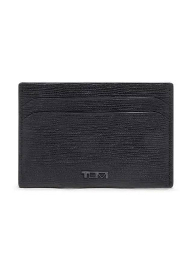 NASSAU SLG Slim Card Case Black Emboss 152355T527 - TUMI - BALAAN 1