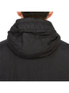 Men's Garment Dyed Crinkle Reps Recycled Nylon Primaloft TC Hooded Jacket Black - STONE ISLAND - BALAAN 10