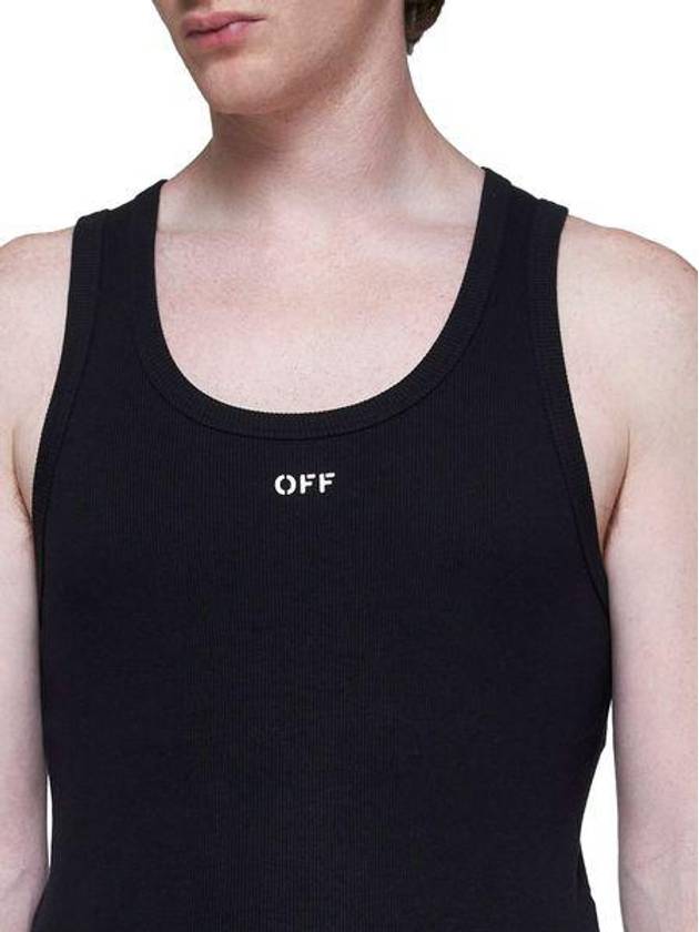 OFF-WHITE OFF STAMP RIB TANKTOP - OFF WHITE - BALAAN 4