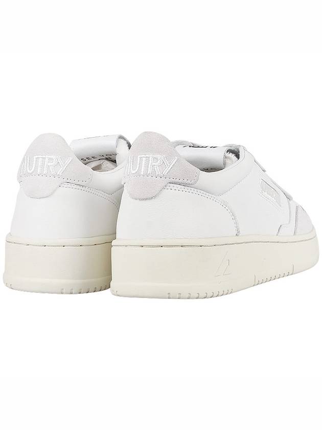 Suede Leather Low Top Sneakers White - AUTRY - BALAAN 6