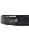 logo leather headband black - FENDI - BALAAN.