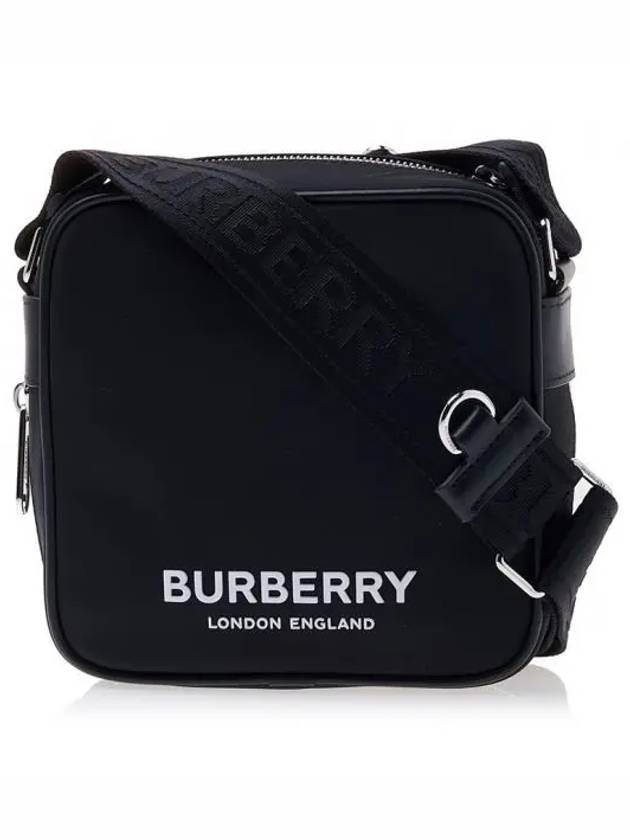 Logo Print Nylon Square Paddy Cross Bag Black - BURBERRY - BALAAN 2