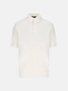 Men's MM Cotton Short Sleeve Polo Shirt White - LORO PIANA - BALAAN 4