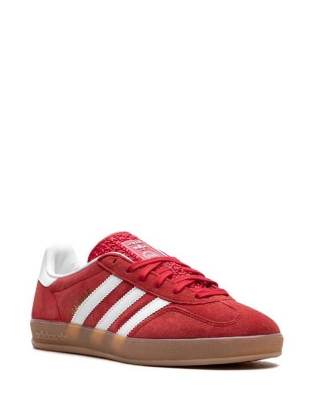 Gazelle Indoor Suede Low Top Sneakers Red - ADIDAS - BALAAN 5