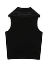 Sailor Collar Windproof Lining Knit Vest 2013LXVCBLACK - BLACK&WHITE - BALAAN 2