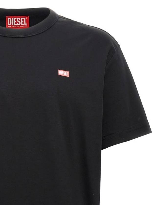 T Miegor Crew Neck Short Sleeve T-Shirt Black - DIESEL - BALAAN 4