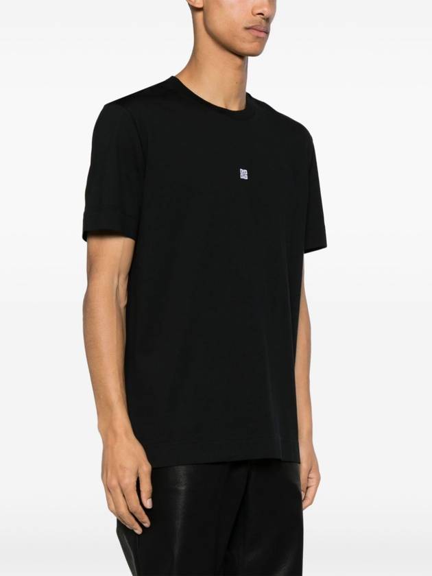 4G Logo Cotton Short Sleeve T-shirt Black - GIVENCHY - BALAAN 4