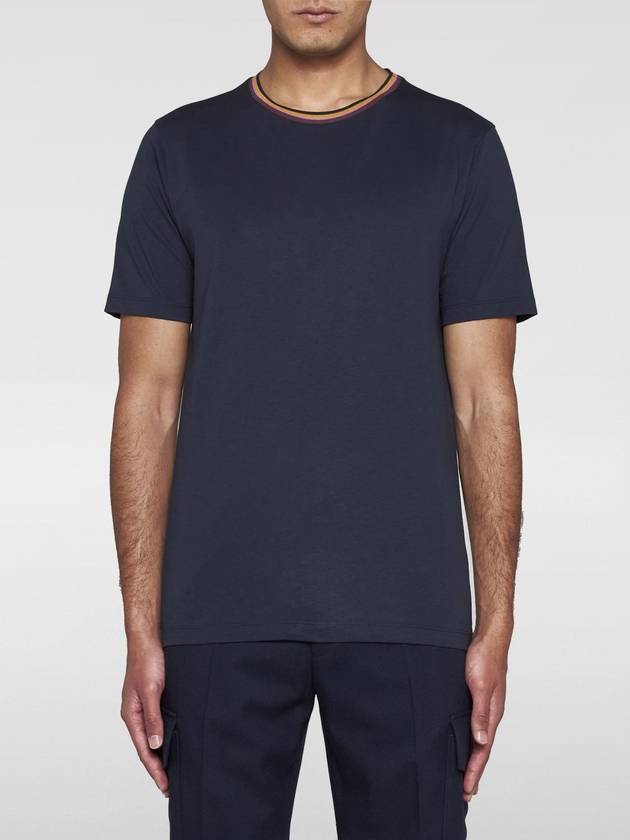 striped trim organic cotton T-shirt - PAUL SMITH - BALAAN 2