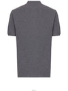 Logo Embroidery Polo Shirt Grey - BRUNELLO CUCINELLI - BALAAN 3