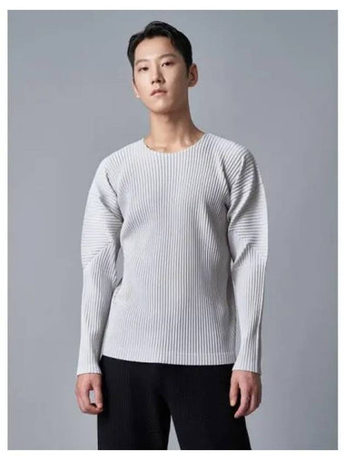 Basic long sleeve t shirt light gray domestic product GM0023092683315 - ISSEY MIYAKE - BALAAN 1