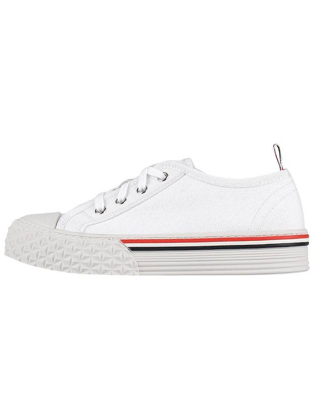 Canvas College Low Top Sneakers White - THOM BROWNE - BALAAN 4