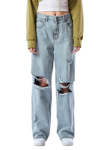 Regal Destroyed Wide Jean Pants Blue - PHILOGRAM - BALAAN 1