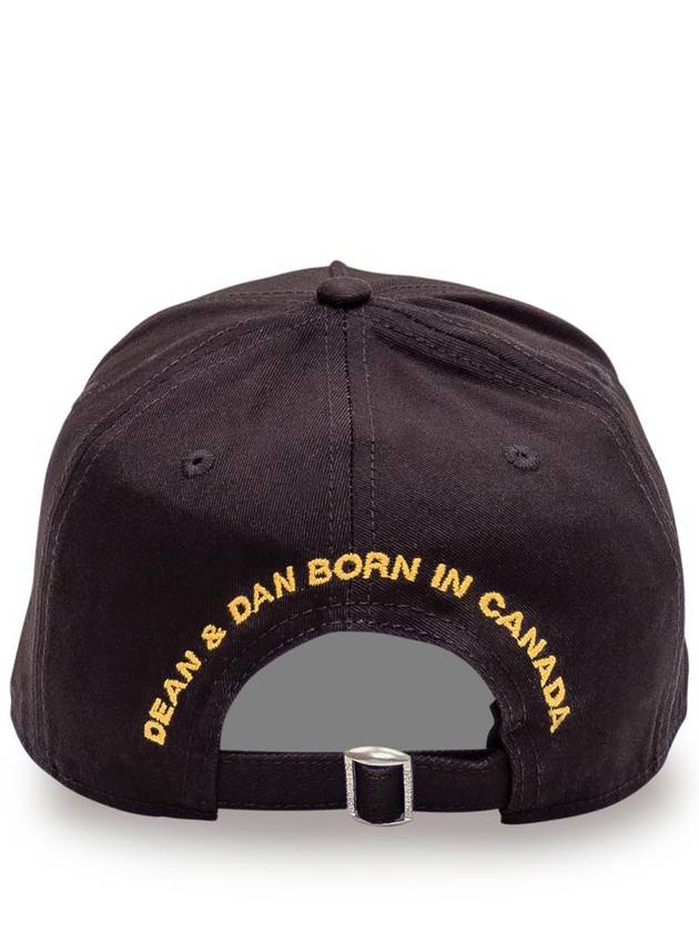 Canadian Flag Ball Cap Black - DSQUARED2 - BALAAN 4