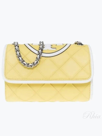 Fleming Shoulder Bag Lemon - TORY BURCH - BALAAN 2