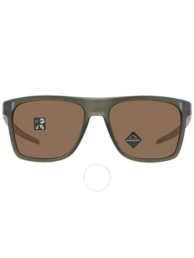 Oakley Leffingwell Prizm Bronze Rectangular Men's Sunglasses OO9100 910011 57 - OAKLEY - BALAAN 1