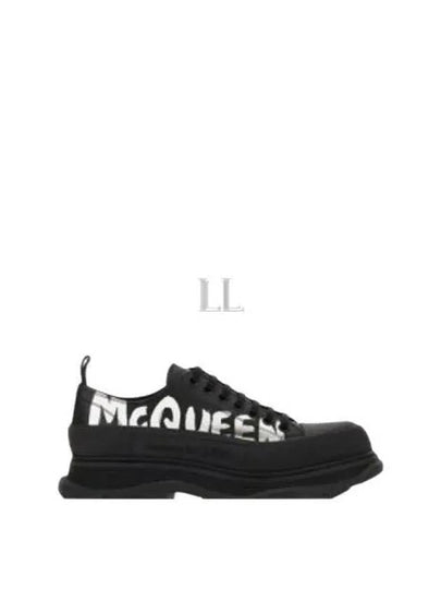 Tread Slick Low Top Sneakers Black - ALEXANDER MCQUEEN - BALAAN 2