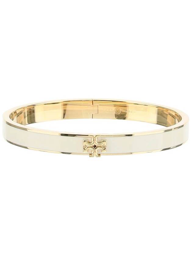 Kira Enamel Bangle Bracelet Gold Ivory - TORY BURCH - BALAAN 2