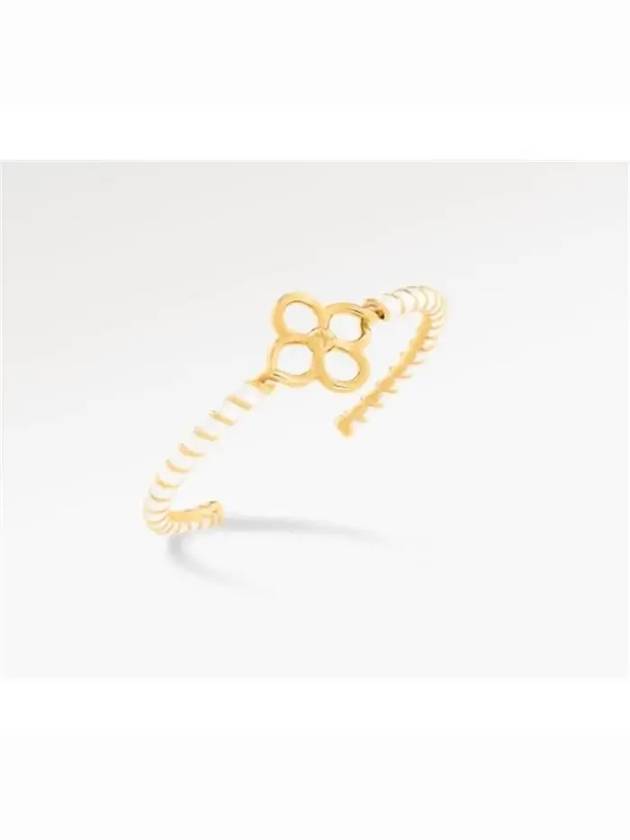 Nautical Rigid Enamel Bracelet Gold - LOUIS VUITTON - BALAAN 3