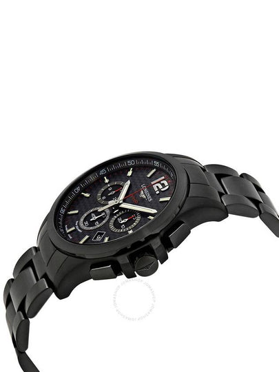 Longines Conquest V.H.P. Black Carbon Dial Men's Chronograph Watch L3.727.2.66.6 - LONGINES - BALAAN 2