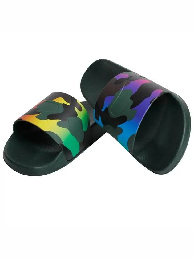 Men's Camouflage Slippers Camo Green - VALENTINO - BALAAN 3