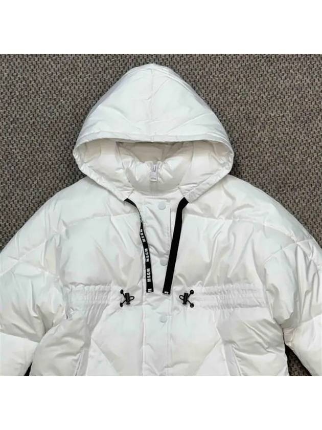 Kids Hooded Padding Outdoor White - MSGM - BALAAN 2