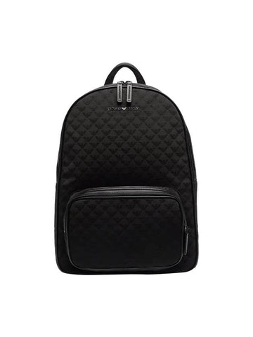 Logo Nylon Backpack Black - EMPORIO ARMANI - BALAAN 1