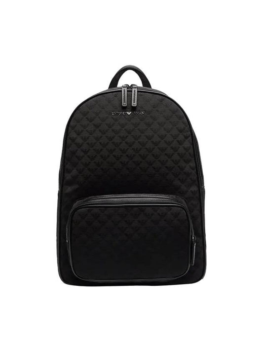 Logo Nylon Backpack Black - EMPORIO ARMANI - BALAAN 1