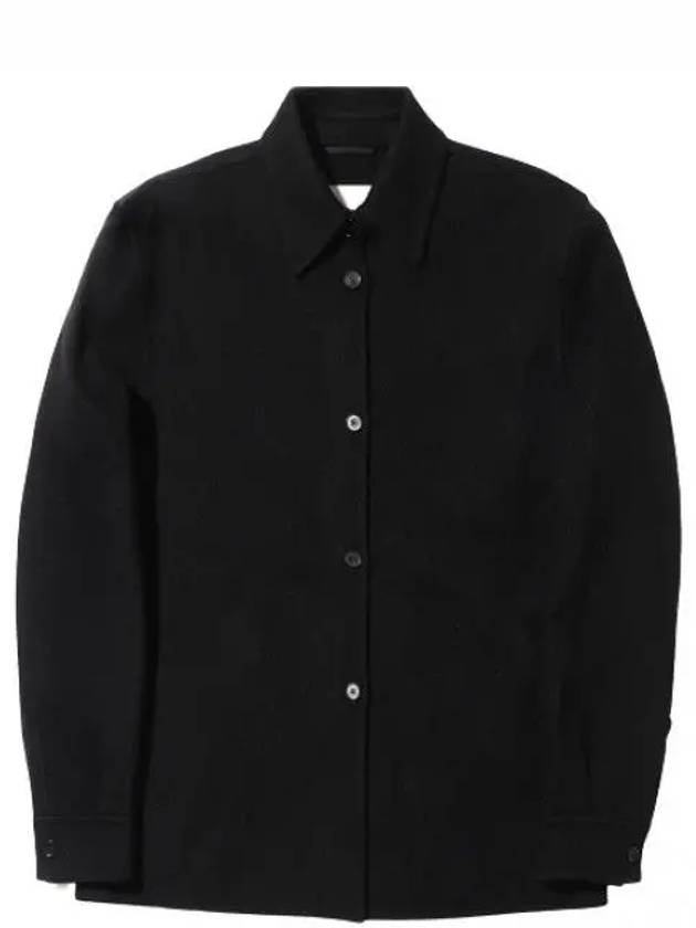 wool angora shirt jacket women - JIL SANDER - BALAAN 1