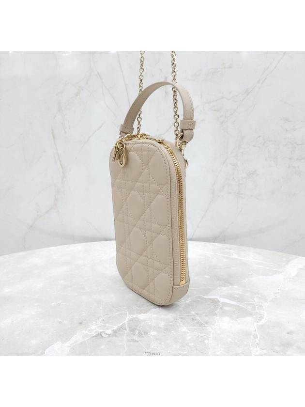 Lux You Lady Bag Phone Holder Cannage Sand S0872ONMJ - DIOR - BALAAN 2