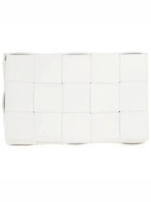 Cassette Intrecciato Small Cross Bag White - BOTTEGA VENETA - BALAAN 2