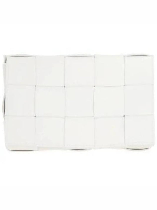 Cassette Intrecciato Small Cross Bag White - BOTTEGA VENETA - BALAAN 2