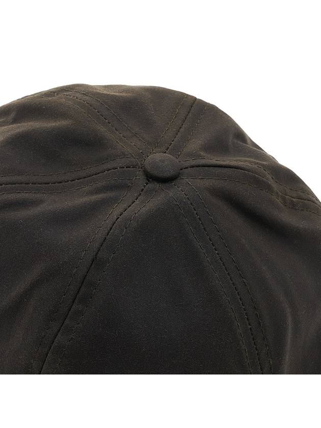 Embroidered Logo Wax Sports Ball Cap Olive - BARBOUR - BALAAN 9