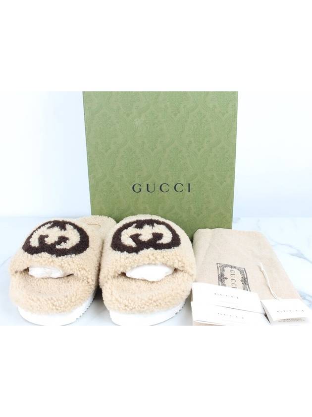 GG fleece slippers 8 270 - GUCCI - BALAAN 2