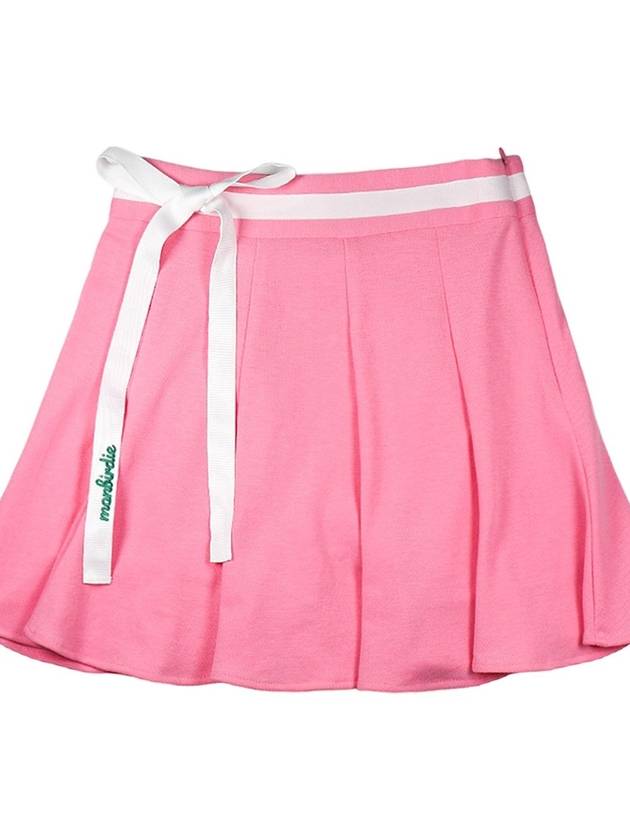 POINT RIBBON Tail Flare Skirt PINK - MONBIRDIE GOLF - BALAAN 2