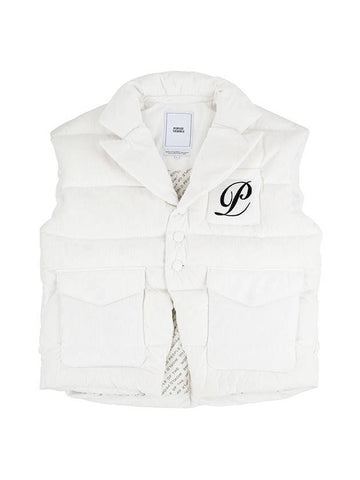 Unisex Goose Down Padding Vest White - PEOPLE OF THE WORLD - BALAAN 1