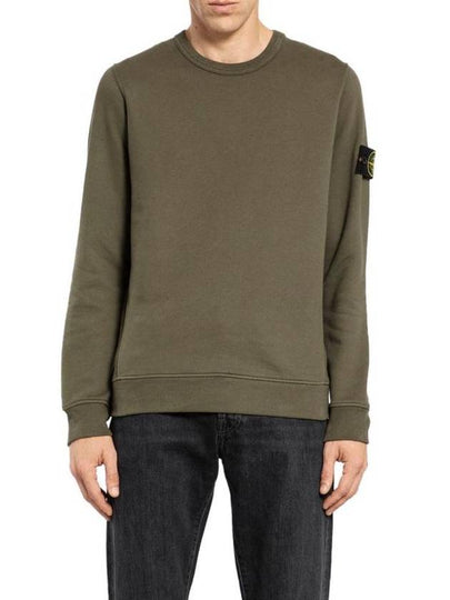 Wappen Patch Crew Neck Cotton Sweatshirt Musk Green - STONE ISLAND - BALAAN 2