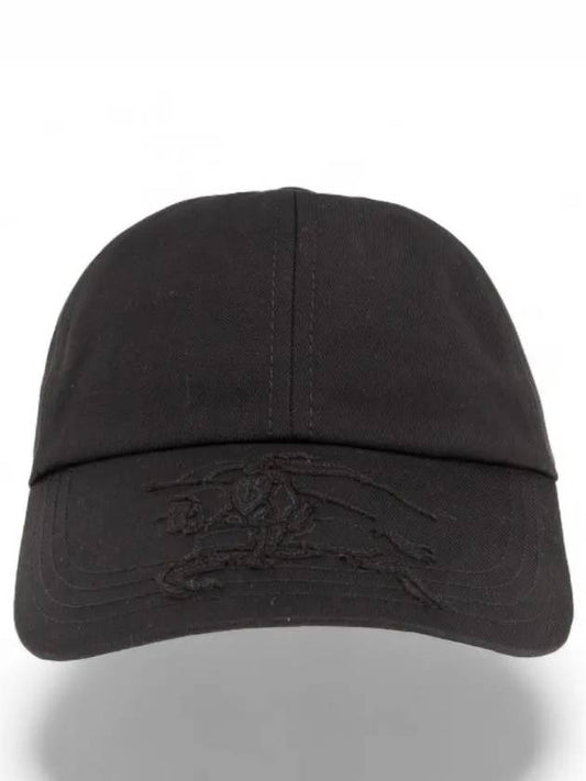 Black Embroidered Logo Ball Cap 8085727 A1189 - BURBERRY - BALAAN 2