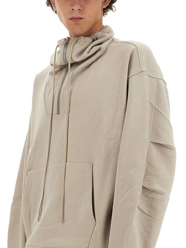 Funnel Neck Hoodie Grey - HELMUT LANG - BALAAN 5