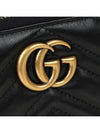 GG Marmont Chevron Matelasse Zipper Around Long Wallet Black - GUCCI - BALAAN 8