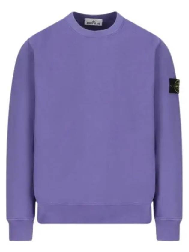 Wappen Patch Garment Dyed Sweatshirt Lavender - STONE ISLAND - BALAAN 2