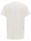 Aby Logo Short Sleeve T-Shirt White - ISABEL MARANT - BALAAN 4