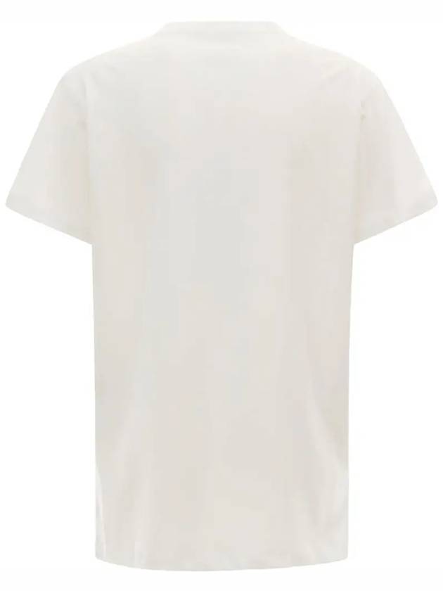 Aby Logo Short Sleeve T-Shirt White - ISABEL MARANT - BALAAN 4