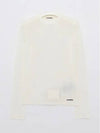 Crew Neck Cotton Long Sleeve T-Shirt White - JIL SANDER - BALAAN 2